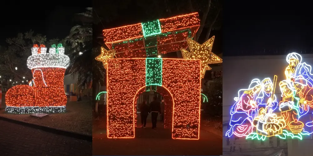 Christmas decorations in the street