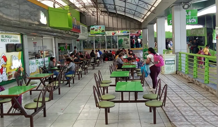 food court in the bus terminal