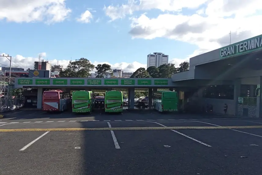 bus terminal in the afternoon Costa Rica